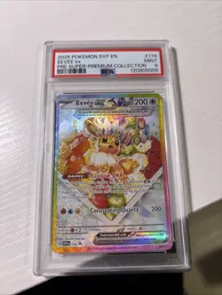 Pokemon TCG Eevee Ex PSA 9 Mint Pre Super-Premium Collection 174 - Image 1