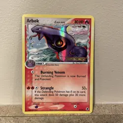 Pokemon Arbok EX Dragon Frontiers Stamped Reverse Holo Rare 13/101 2006 LP - Image 1