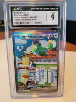 Pokemon TCG Squawkabilly EX 264/193 Ultra Rare Paldea Evolved Sv02 CGC 9 - Image 1