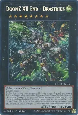x1 DoomZ XII End - Drastrius - DOOD-EN045 - Secret Rare - 1st Edition Yu-Gi-Oh! - Image 1