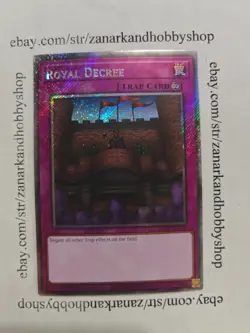 YuGiOh Royal Decree RA04-EN113 Platinum Secret Rare - Image 1