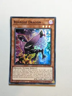 Yu-Gi-Oh Roxrose Dragon LIOV-EN009 Super Rare 1st. Edition - Image 1