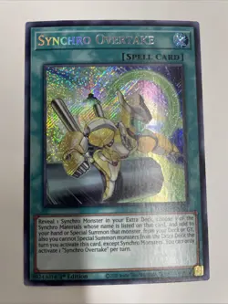 Yu-Gi-Oh Synchro Overtake DAMA-EN067 Secret Rare 1st Edition Near Mint - TCCCX - Image 2