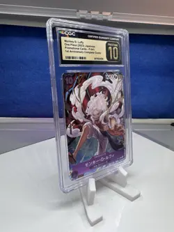 2023 One Piece JPN Promo 1st Anniversary Monkey D Luffy P-041 CGC Pristine 10 - Image 2