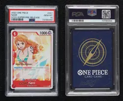 2022 One Piece Straw Hat Crew ST01 Starter Deck Super Pre-Release Nami PSA 10 - Image 3