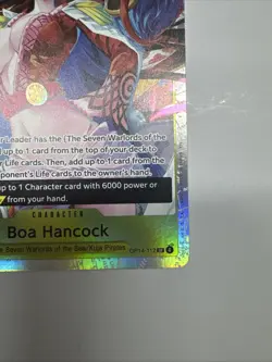 2025 One Piece Boa Hancock SR OP14-112 The Azure Sea's Seven Super Rare Full Art - Image 5
