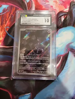 CGC 10 GEM MINT Japanese Pokemon 2023 Mewtwo AR 183/165 Art Rare Pokemn 151 SV2a - Image 1