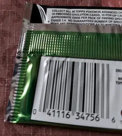 Topps Pokemon Advanced Challenge Single Pack- 7 Trading Cards FACTORY SEALED! - Image 5