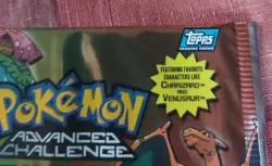 Topps Pokemon Advanced Challenge Single Pack- 7 Trading Cards - Image 4