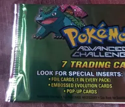 Topps Pokemon Advanced Challenge Single Pack- 7 Trading Cards - Image 5