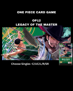 One Piece Card Game - OP12 - Legacy of the Master - Choose Singles - C/UC/L/R/SR - Image 1