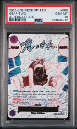 Gear Two Alternate Art OP11-080 PSA 10 English - Image 1