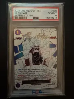 Gear Two Alternate Art OP11-080 PSA 10 English - Image 3