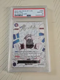Gear Two Alternate Art OP11-080 PSA 10 Gem Mint English - Image 1