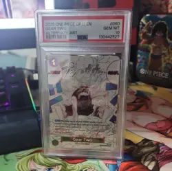 Gear Two (Alternate Art) OP11-080 A Fist of Divine Speed Foil PSA 10 - Image 1