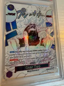 Gear Two (Alternate Art) OP11-080 A Fist of Divine Speed Foil (ENG) PSA 10 - Image 2
