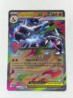 Mega Charizard X ex 013/094 Phantasmal Flames Double Rare Holo Pokemon TCG NM/M - Image 1