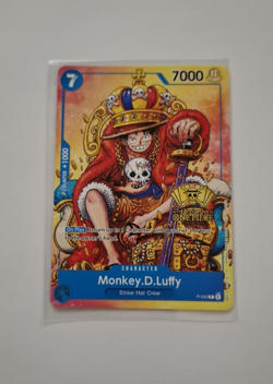 One Piece TCG MONKEY D LUFFY P-043 2ND ANNIVERSARY STAMPED PROMO - Image 1