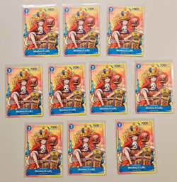 10x Monkey D. Luffy P-043 2nd Anniversary Tournament Stamped Promo One Piece Lot - Image 1