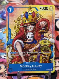 MONKEY D LUFFY - One Piece P-043 - PROMO - 2nd Anniversary Stamped - Image 1