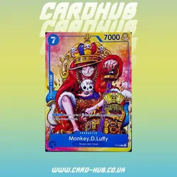 P-043 Monkey D Luffy Promo 2nd Anniversary Stamped One Piece English UK TCG card - Image 1