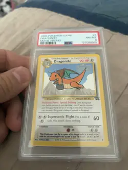 Pokemon TCG Dragonite Promo WB the First Movie Stamped Card PSA 8 1999 - Image 1