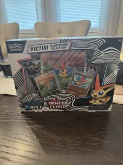 Pokemon TCG Black Bolt & White Flare Victini Illustration/Poster Collections NEW - Image 1