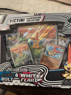 Pokemon TCG Black Bolt & White Flare Victini Illustration/Poster Collections NEW - Image 3