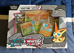 Pokemon TCG Black Bolt & White Flare Victini Illustration/Poster Collections NEW - Image 1