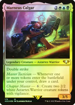 MTG FOIL Marneus Calgar - Warhammer 40,000 Commander #175 - Image 1