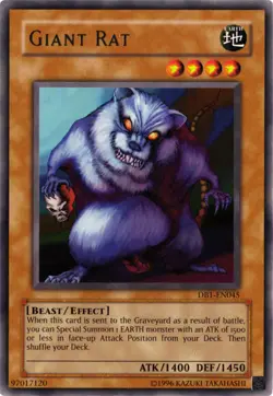 Giant Rat DB1-EN045 Rare Mint Dark Beginning 1 YuGiOh - Image 1
