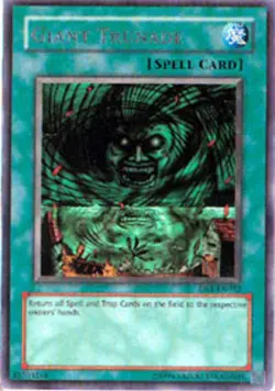 Damaged, English Yu Gi Oh Giant Trunade - DB1-EN032 - Rare - Unlimited Edition D - Image 1