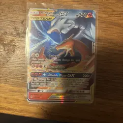 Pokemon TCG Reshiram & Charizard GX Holo Card 20/214 Unbroken Bonds - Image 1