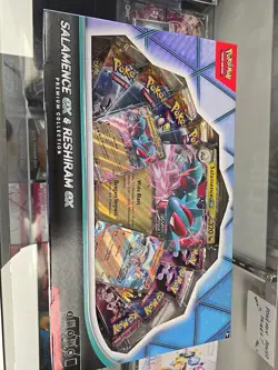 3x Pokemon Salamence ex and Reshiram ex Premium Collection Box Sealed (3 Boxes) - Image 1