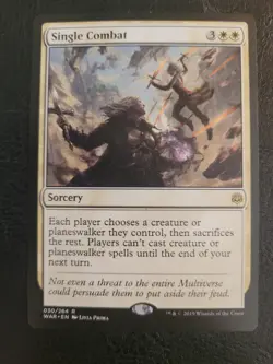 Single Combat 030/264 War of the Spark Magic The Gathering MTG Card White LP - Image 1