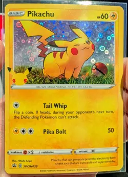 Pikachu SWSH039 SWSH: Sword & Shield Promo Cards Holo - Image 1