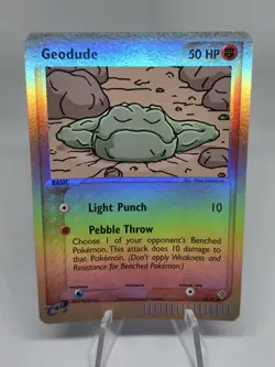 Pokemon TCG Geodude 55/97 EX Dragon Reverse Holo Vintage Card WOTC EX Series! - Image 1