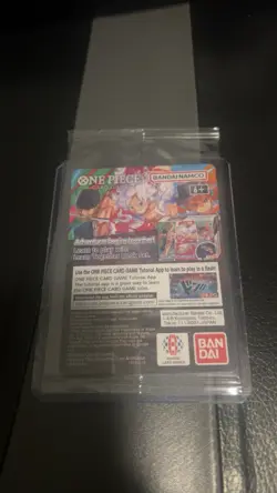 One Piece Monkey.D.Luffy College Basketball US Voyage Promo Card Sealed Rutgers - Image 2