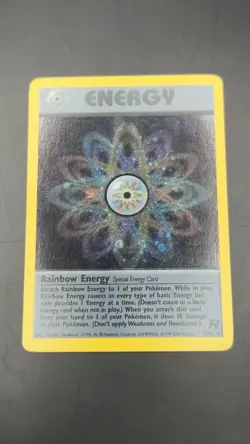 Rainbow Energy 17/82 Holo Rare Team Rocket 2000 - Pokemon Card TCG (NM) - Image 5