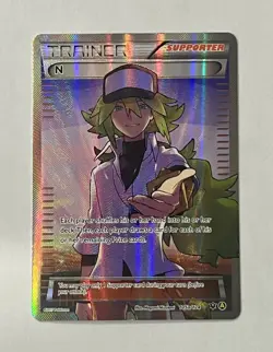 Pokemon N Supporter Card 105a/124 Alternate Art Promo Full Art Holo - Image 1