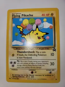 Flying Pikachu 25/53 WOTC Promo Card Near Mint to Mint + Surfing Pikachu - Image 2