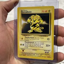 2000 Pokemon TCG Electabuzz 20/102 Base Set Non Holo Rare Card Vintage WOTC LP - Image 2