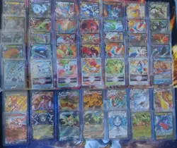 64 Pokemon Card Lot ( V Vstar Vmax , Ex ) Commons and Rares - Image 1