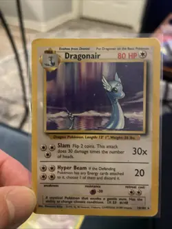 Dragonair 18/102 Base Set Non-Holo Rare Pokemon Card 1999 - Image 1