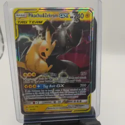 Pokemon Pikachu & Zekrom GX TAG TEAM Card 33/181 Team Up Set English - Image 1