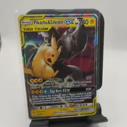 Pokemon Pikachu & Zekrom GX TAG TEAM Card 33/181 Team Up Set English - Image 2