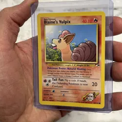 Blaine's Vulpix 65/132 Common Gym Heroes Pokemon NM Near Mint Pokemon Card WOTC - Image 2