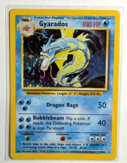 1999 wotc Gyarados 6/102 Base Set Holo Rare Pokemon Card - Image 1