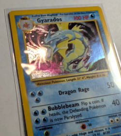 1999 wotc Gyarados 6/102 Base Set Holo Rare Pokemon Card - Image 3