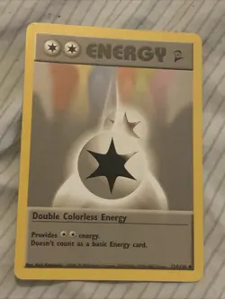 Pokemon Card TCG Double Colorless Energy Normal Uncommon Base Set 2 124/130 NM - Image 1